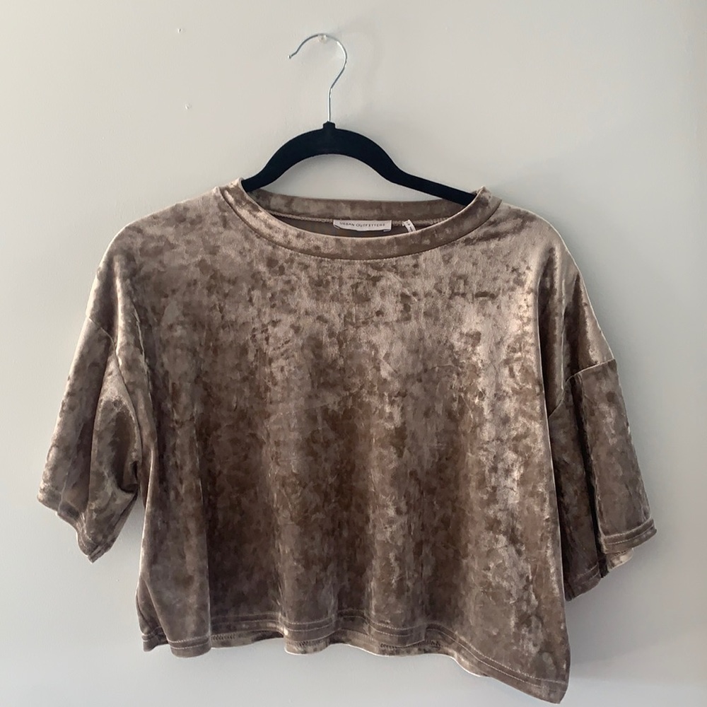 Urban Outfitters suede crop top